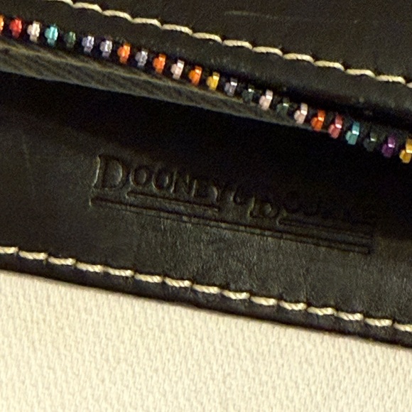 Y2K Girly Rainbow All Over Print Dooney and Bourke Shoulder Bag Genuine Leather - Picture 12 of 16